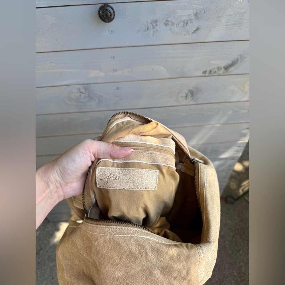 Tan Suede Tote Bag - Picture 10 of 13